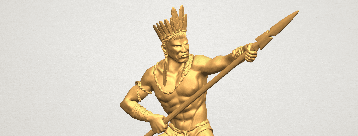 Free 3D file Red Indian 02・3D print model to download・Cults